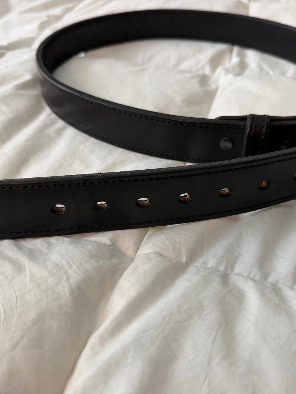 Hank's Belts - Black Tactical Leather Belt